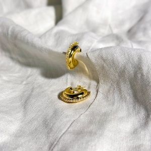 Chunky Zircon Earrings